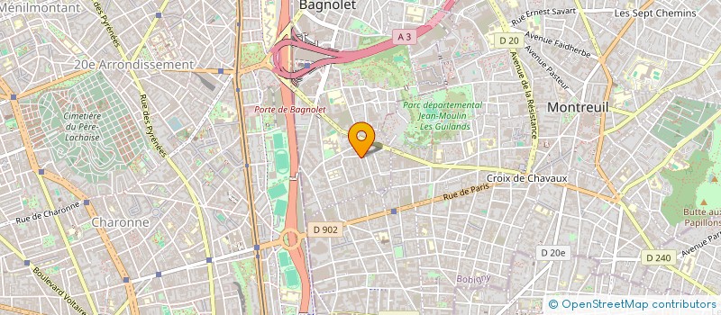 localisation de l'entreprise FSAUDU à BAGNOLET