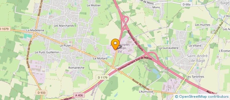 localisation de l'entreprise FSB  REPLONGES