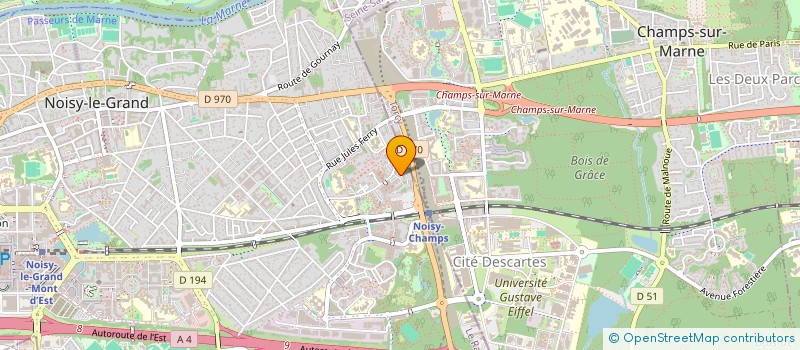 localisation de l'entreprise FSB à NOISY-LE-GRAND