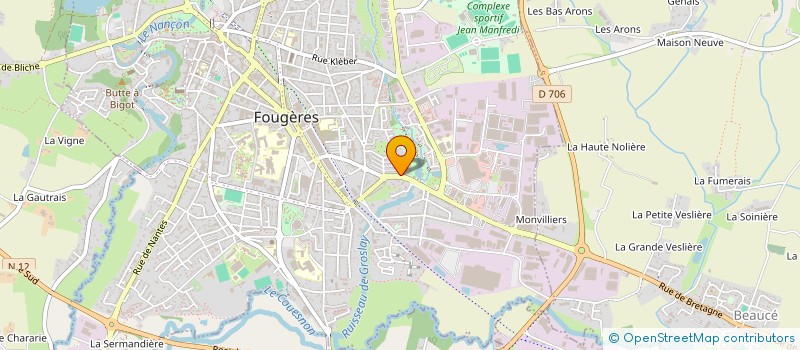 localisation de l'entreprise FSB à FOUGERES