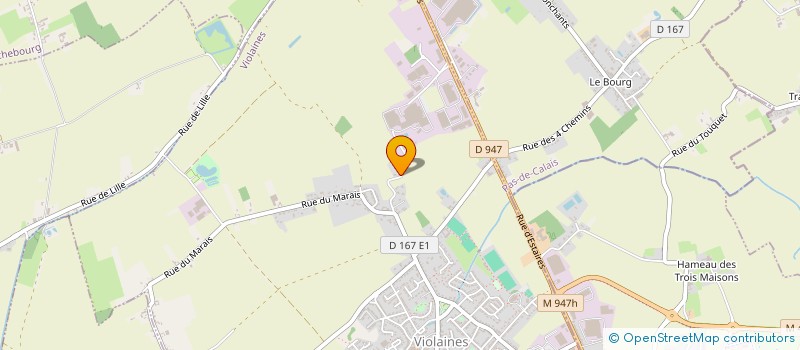 localisation de l'entreprise FSB  VIOLAINES