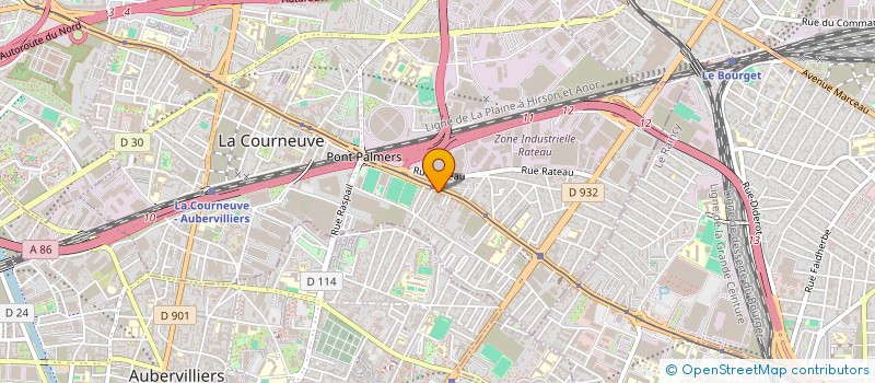 localisation de l'entreprise FSB DISTRIBUTION à LA COURNEUVE