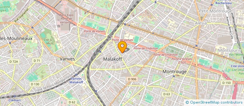 localisation de l'entreprise FSB IMMO  MALAKOFF