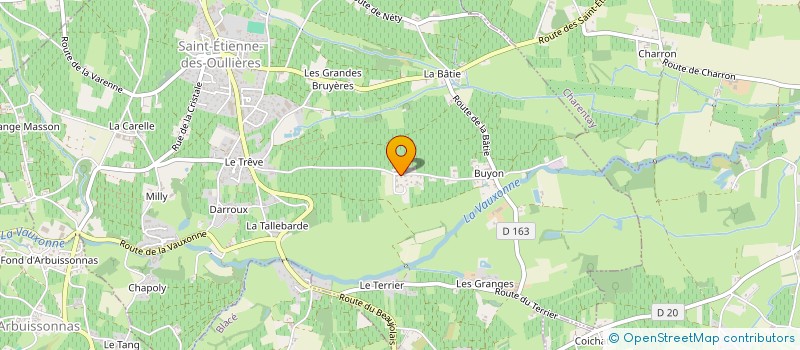 localisation de l'entreprise FSB IMMO  SAINT-ETIENNE-DES-OULLIERES