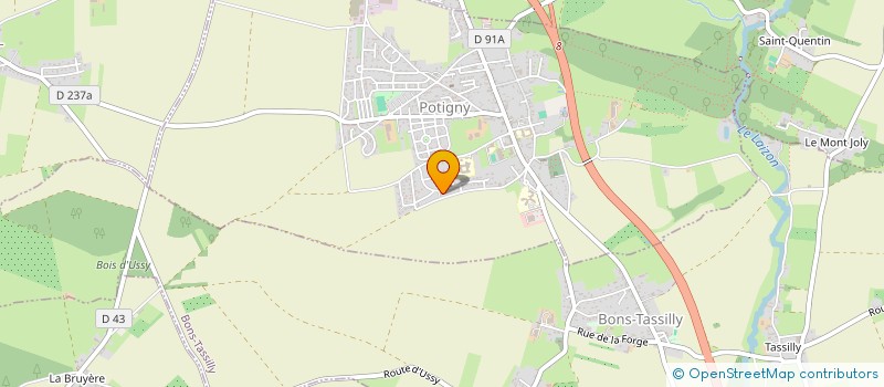 localisation de l'entreprise FSBI IMMO  POTIGNY