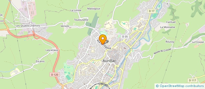 localisation de l'entreprise FSC INVEST à AURILLAC