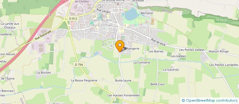 localisation de l'entreprise FSCE  SAINT-AUBIN-DU-CORMIER