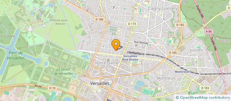 localisation de l'entreprise FSCLM à VERSAILLES