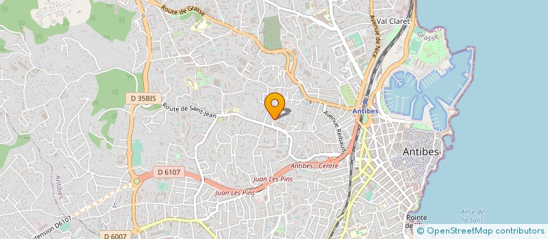 localisation de l'entreprise FSCOM à ANTIBES