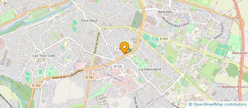 localisation de l'entreprise FSE 2E CYCLE LYCEE C.GUERIN à POITIERS