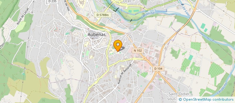 localisation de l'entreprise FSE COLLEGE DE JASTRES  AUBENAS