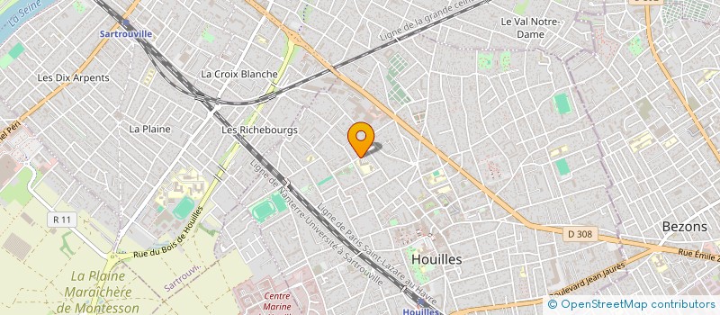 localisation de l'entreprise FSE COLLEGE LAMARTINE  HOUILLES