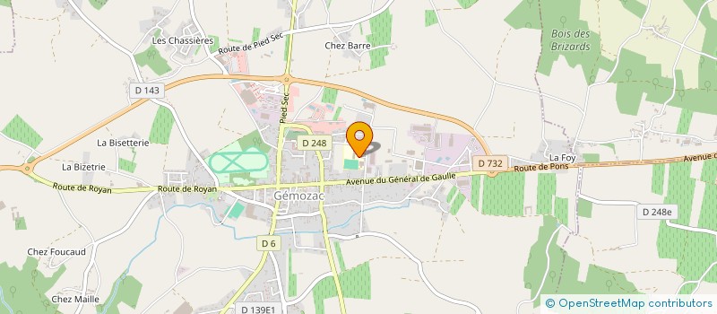 localisation de l'entreprise FSE DU COLLEGE DE GEMOZAC  GEMOZAC