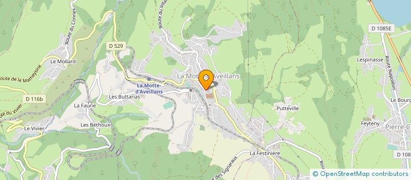 localisation de l'entreprise FSE DU COLLEGE LE VALLON DES MOTTES  LA MOTTE-D'AVEILLANS