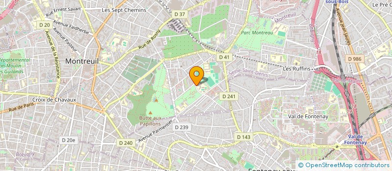 localisation de l'entreprise FSE LENAIN DE TILLEMONT à MONTREUIL