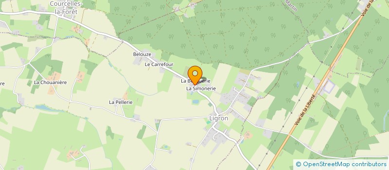 localisation de l'entreprise FSG  COURCELLES LA FORET