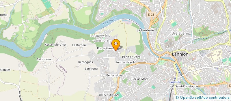 localisation de l'entreprise FSG DISTRIBUTION à LANNION