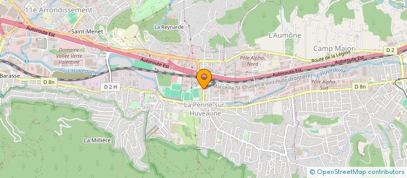 localisation de l'entreprise FSGL  LA PENNE-SUR-HUVEAUNE