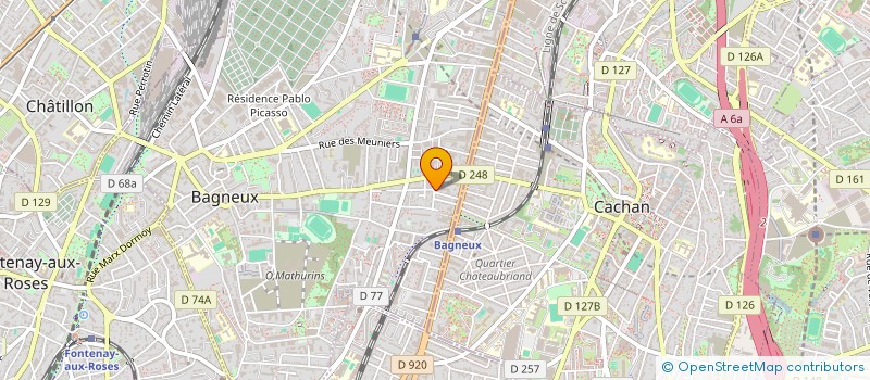 localisation de l'entreprise FSGP  BAGNEUX