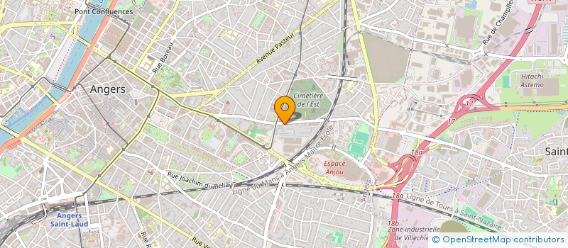 localisation de l'entreprise FSI AMILLY à ANGERS