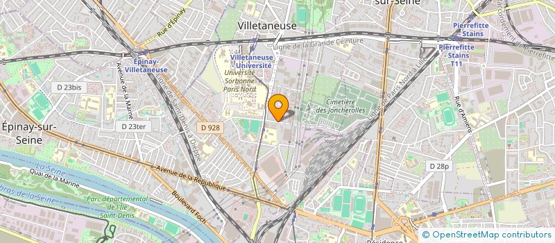localisation de l'entreprise FSIS FORMATION à VILLETANEUSE