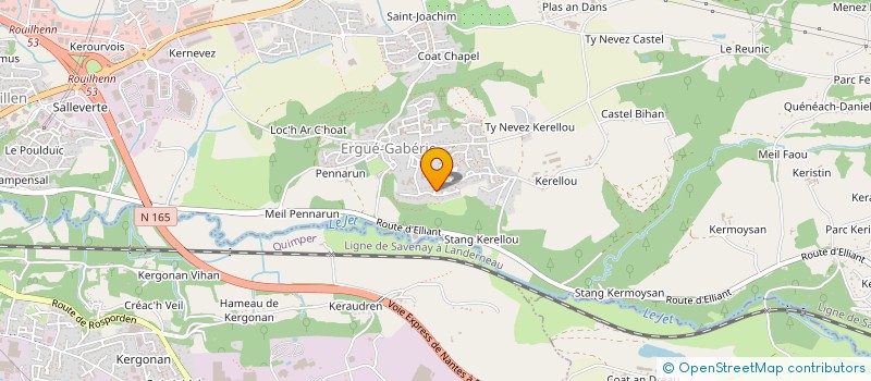 localisation de l'entreprise FSJ 29  ERGUE-GABERIC