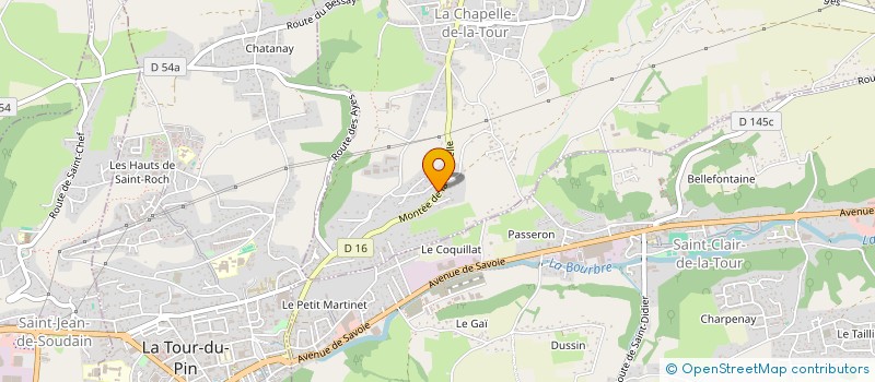 localisation de l'entreprise FSJR  LA CHAPELLE-DE-LA-TOUR