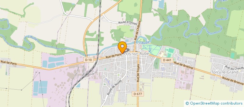 localisation de l'entreprise FSM à ARCIS-SUR-AUBE