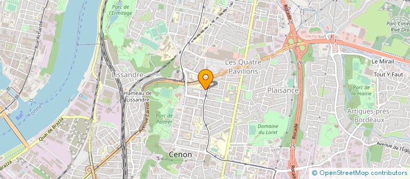localisation de l'entreprise FSM BATIMENT à CENON