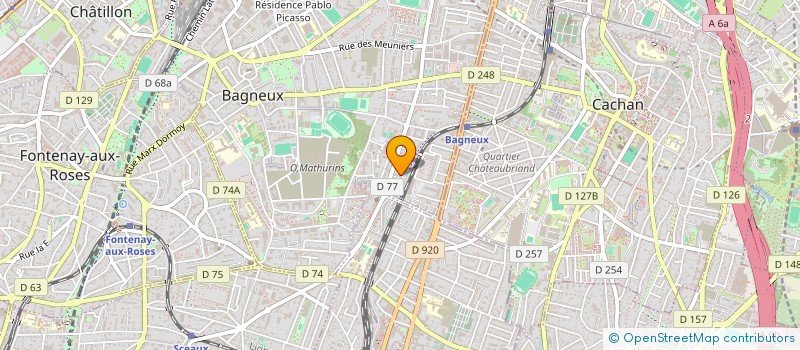 localisation de l'entreprise FSM CENTER  BAGNEUX