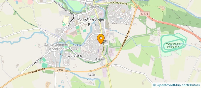 localisation de l'entreprise FSM IMMOBILIER à SEGRE-EN-ANJOU BLEU