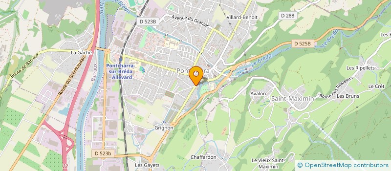 localisation de l'entreprise FSM PONTCHARRA  PONTCHARRA