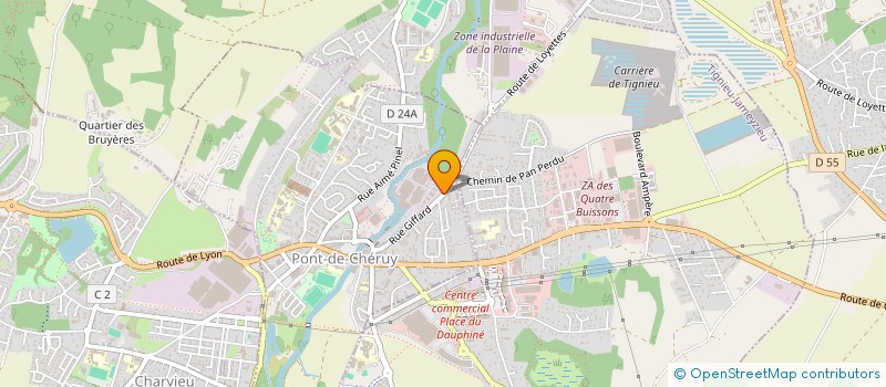 localisation de l'entreprise FSP - ONE à PONT-DE-CHERUY