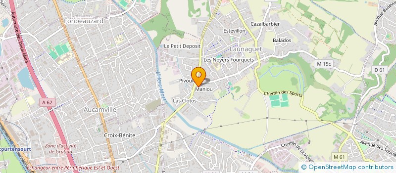localisation de l'entreprise FSR  LAUNAGUET