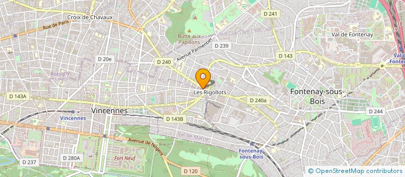 localisation de l'entreprise FSR FORMATION ET SECURITE ROUTIERE à FONTENAY-SOUS-BOIS