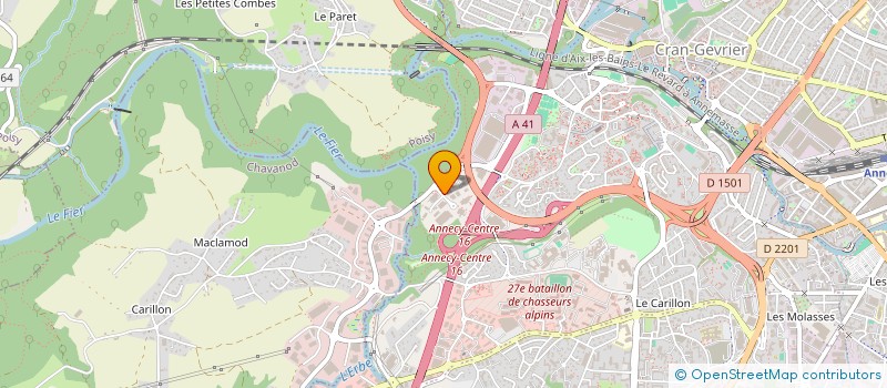 localisation de l'entreprise FST PORTES AUTOMATIQUES à ANNECY