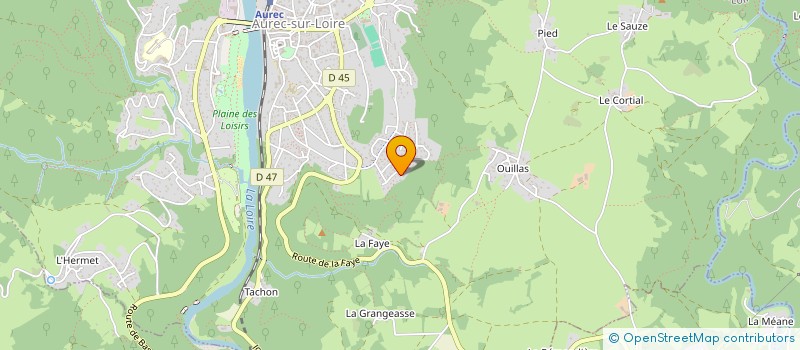 localisation de l'entreprise FSTL  AUREC-SUR-LOIRE