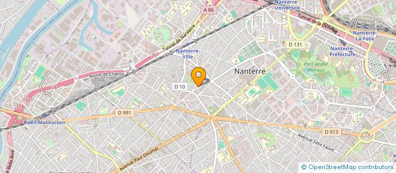 localisation de l'entreprise FSU 92  NANTERRE