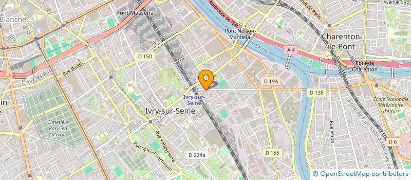 localisation de l'entreprise FSU - TEIOS  IVRY-SUR-SEINE