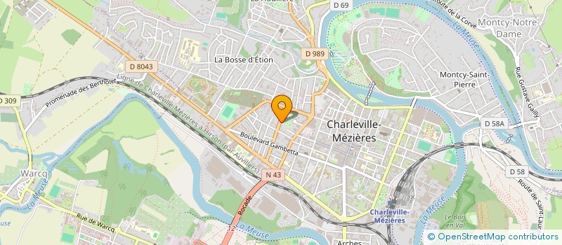 localisation de l'entreprise FSV  CHARLEVILLE-MEZIERES