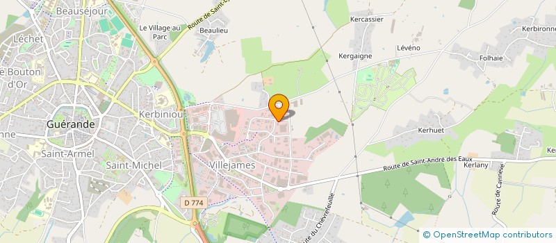 localisation de l'entreprise FT ASSOCIES à GUERANDE