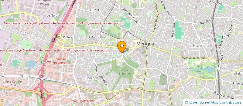 localisation de l'entreprise FT CAMBOURNAC  MERIGNAC