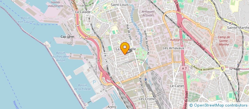localisation de l'entreprise FT CONSTRUCTION à MARSEILLE