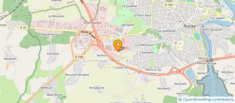 localisation de l'entreprise FT DIAG à AURAY