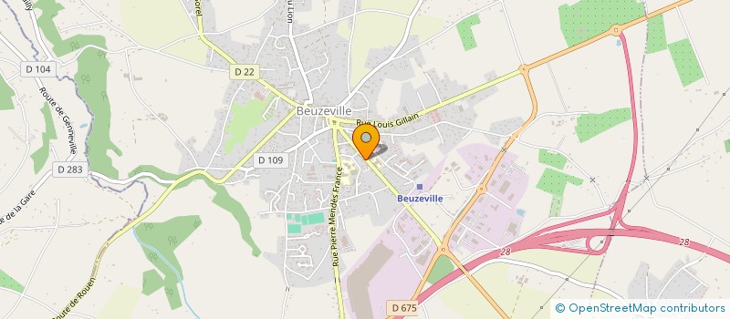 localisation de l'entreprise FT DIFFUSION à BEUZEVILLE