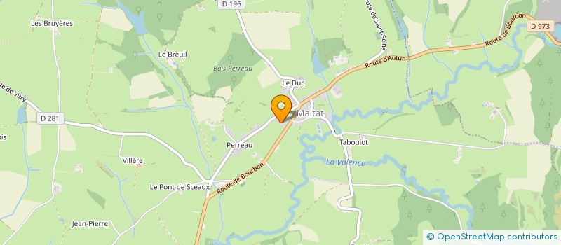 localisation de l'entreprise FT ELEC 71  MALTAT