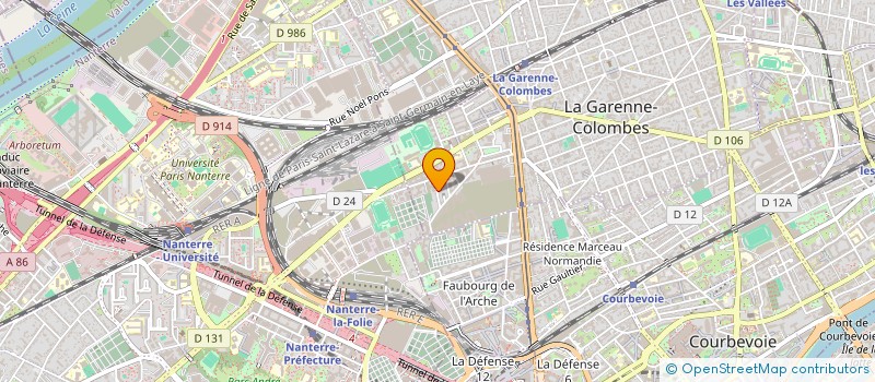 localisation de l'entreprise FT I'NOV à LA GARENNE-COLOMBES