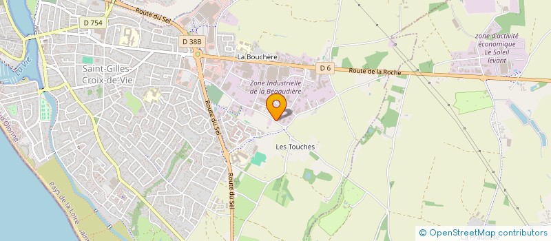 localisation de l'entreprise FT IMMO à SAINT-GILLES-CROIX-DE-VIE