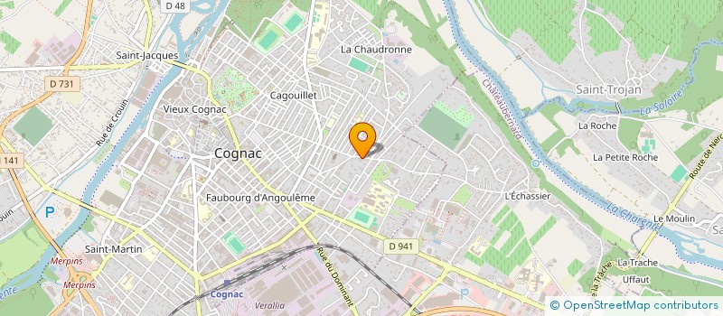localisation de l'entreprise FT INNOVATION à COGNAC