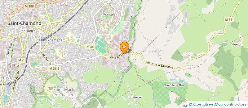 localisation de l'entreprise FT INVEST  SAINT-CHAMOND